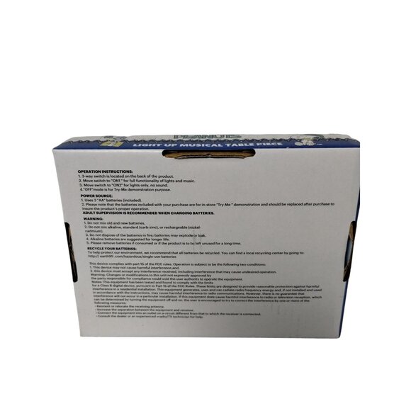 Peanuts Charlie Brown and Snoopy Cozy Fireplace Musical Decoration Lights Up New - Picture 6 of 6